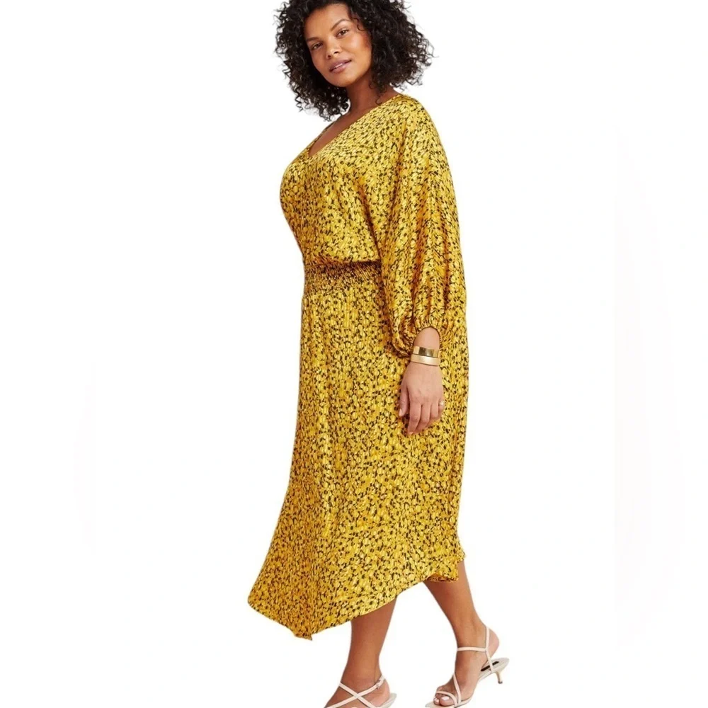 Anthropologie Marigold Midi Dress- Size Large - Picture 5 of 16